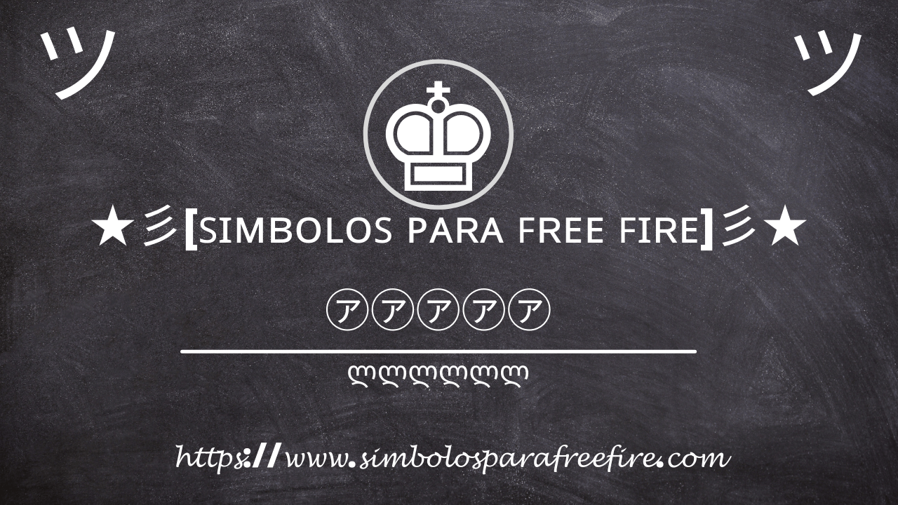 Simbolos para free fire ᐈ#𝟙 Nick Signos ꧁ #1 ꧂